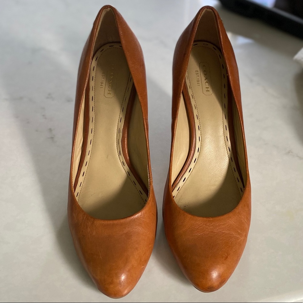 Genuine leather coach shoes